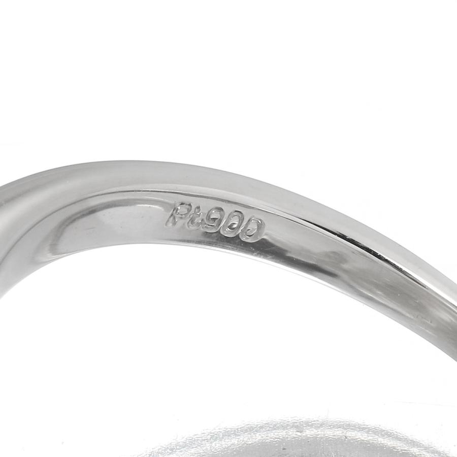 パールリング 指輪 白蝶真珠 12mm ダイヤモンド Pt900 11号 中古