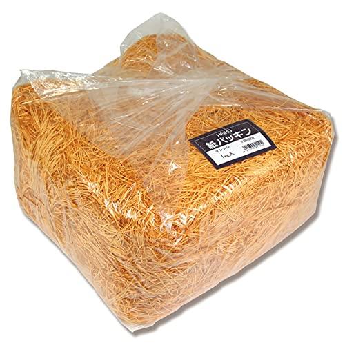 HEIKO 緩衝材 紙パッキン 業務用 1kg オレンジ 003800909 1ケース(1袋約1kg入×6袋)