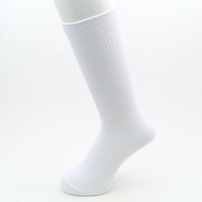 1足】26〜28cmメンズ 男性 白靴下 抗菌防臭加工の サポーター