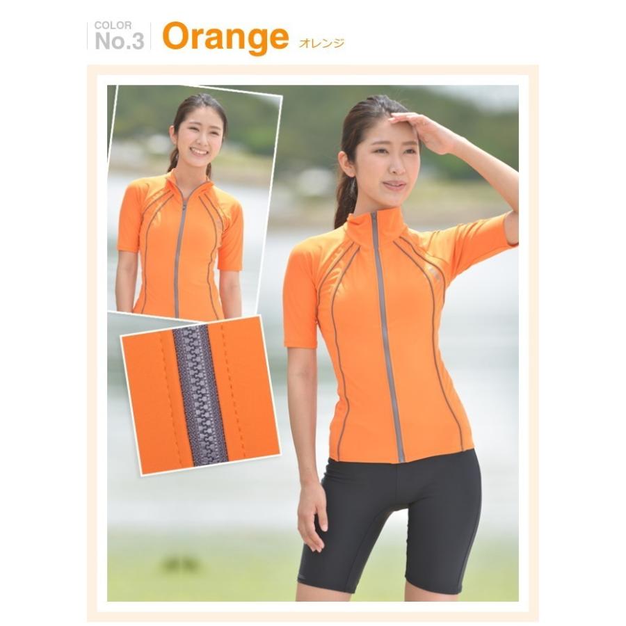 フィットネス水着 レディース 競泳水着 キャップ セット 半袖 セパレート 大きいサイズ 体型カバー めくれ防止  SMB106 | LE MODE de toi | 20