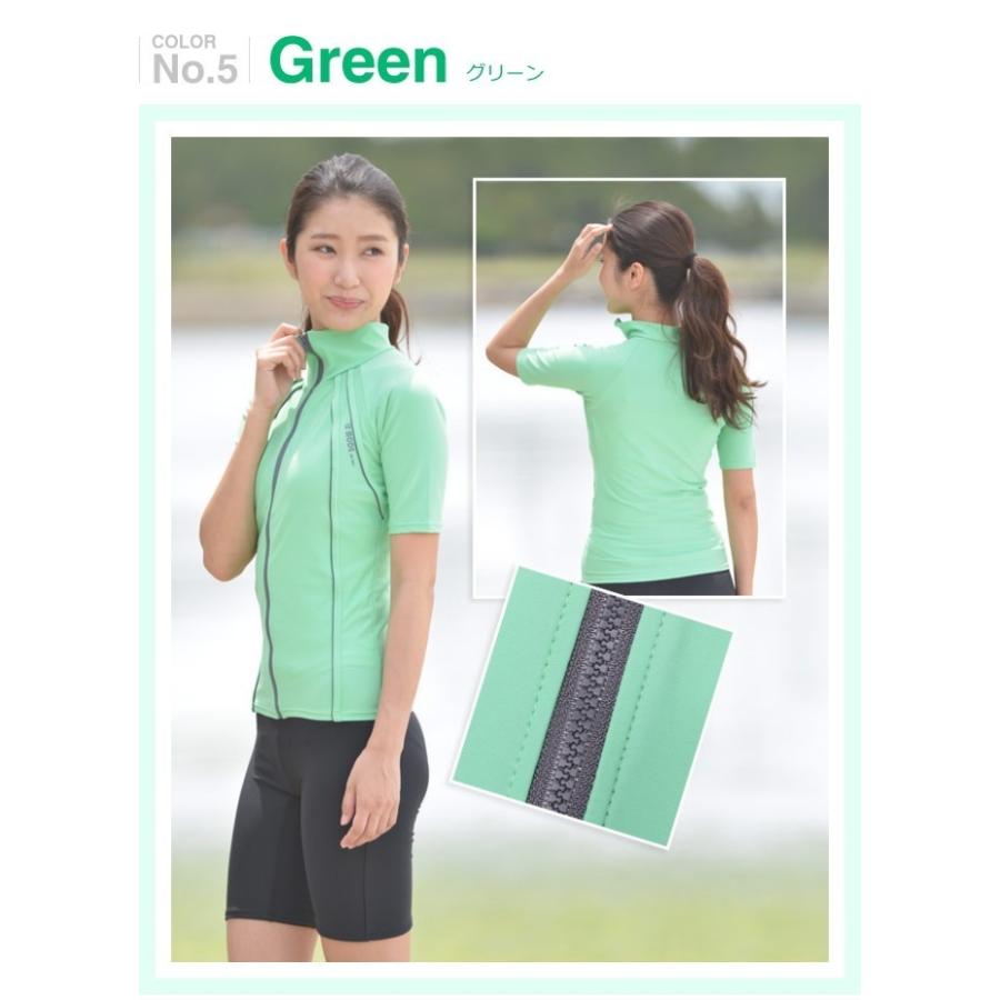 フィットネス水着 レディース 競泳水着 キャップ セット 半袖 セパレート 大きいサイズ 体型カバー めくれ防止  SMB106 | LE MODE de toi | 22