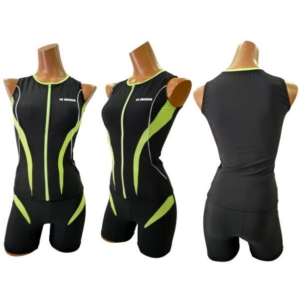 水着レディース フィットネス 競泳水着 スイムウェア キャップ付 日本製 113 | LE MODE de toi | 06