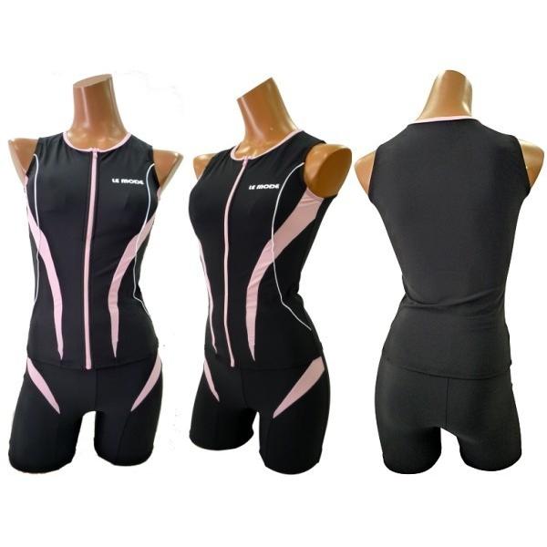 水着レディース フィットネス 競泳水着 スイムウェア キャップ付 日本製 113 | LE MODE de toi | 07