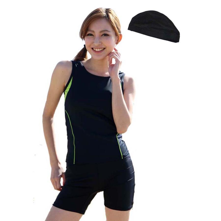 フィットネス水着 セパレート レディース キャップ セット 競泳水着 大きいサイズ スイムウェア めくれ防止 日本製 122 CP | LE MODE de toi | 17