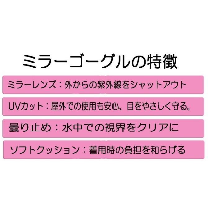 ゴーグル 度付きミラーゴーグル スイムゴーグル スイミングゴーグル 水泳 レディース UVカット メガネ 水中 水着 女性 男性 CP くもり止め C-god | LE MODE de toi | 03