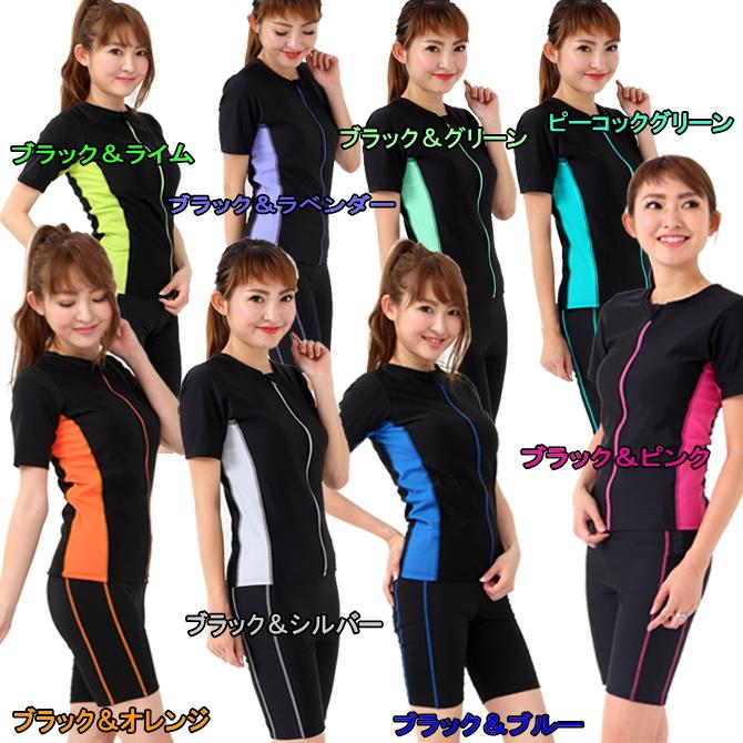 フィットネス水着 レディース スイムキャップ セット 半袖 フィットネス水着 レディース スイムキャップ セット 半袖