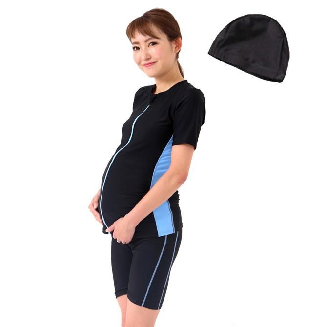 水着 マタニティー水着 妊婦用 フィットネス水着 レディース 水着 半袖 大きいサイズ 競泳水着 体型カバー セパレート水着 めくれ防止 C143 |  | 12