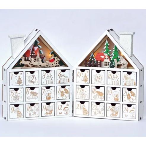 LEDアドベントカレンダー／サンタ＆フォレストハウス | 
