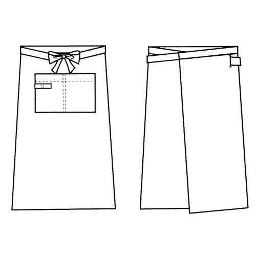 ジュンネジョワイユ「ワークエプロン」 ロング丈サロン |  | 01