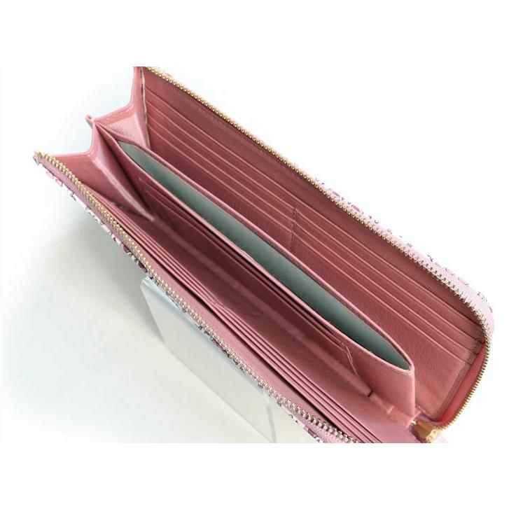 浅草文庫 シルクロードL字ファスナー長財布 ピンク : インテリア雑貨