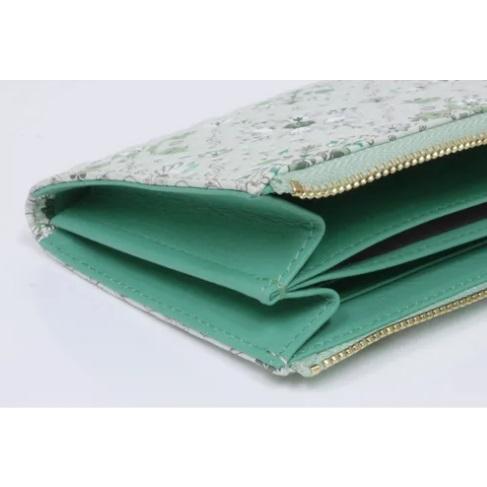 浅草文庫 シルクロードL字ファスナー長財布 グリーン : インテリア雑貨