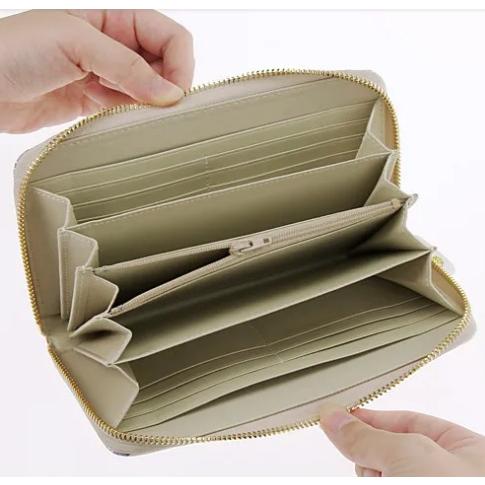 浅草文庫 ネコ柄 ラウンドファスナー長財布 イエロー : インテリア雑貨