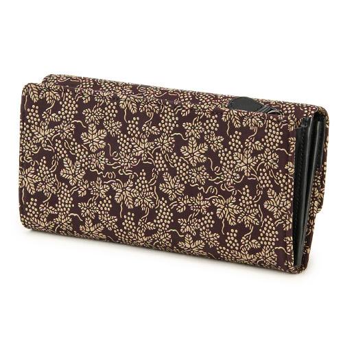 印傳屋（INDEN-YA） 印伝 2310 長財布 紫地／白漆 ぶどう : インテリア