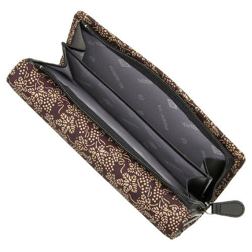 印傳屋（INDEN-YA） 印伝 2310 長財布 紫地／白漆 ぶどう : インテリア