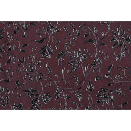 印傳屋（INDEN-YA） 印伝 2311 長財布 紫地／黒漆 花唐草 : インテリア 