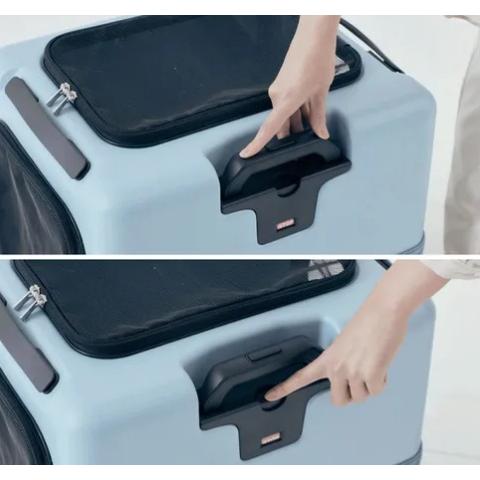 PETico ペットキャリー Mサイズ ブルー : インテリア雑貨LeModeヤフー