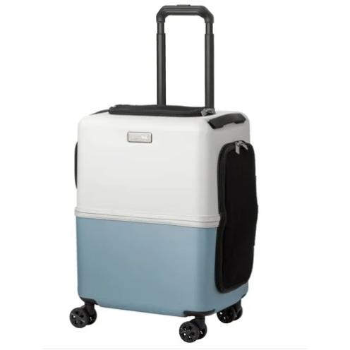 PETiCO ペットキャリー Mサイズ PETico ペットキャリー Mサイズ ブルー/ホワイト : インテリア雑貨