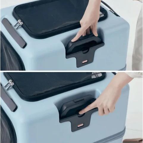 PETico ペットキャリー Lサイズ ブルー : インテリア雑貨LeModeヤフー