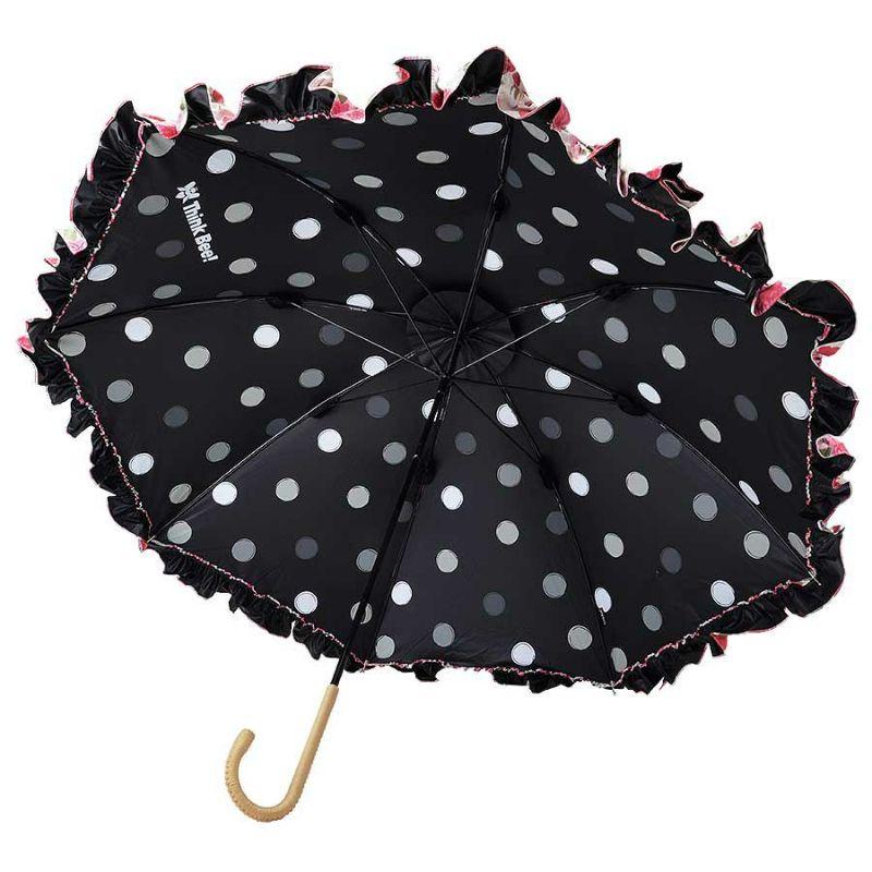 Think Bee！シンクビー カサノヴァ 晴雨兼用長傘 パゴダ （フリル付）（アンティークローズ） | Think Bee! | 04