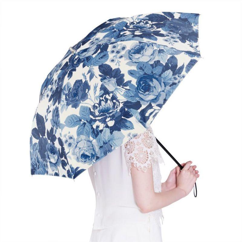 Think Bee！シンクビー ブルーローズ晴雨兼用折り畳み傘 | Think Bee!