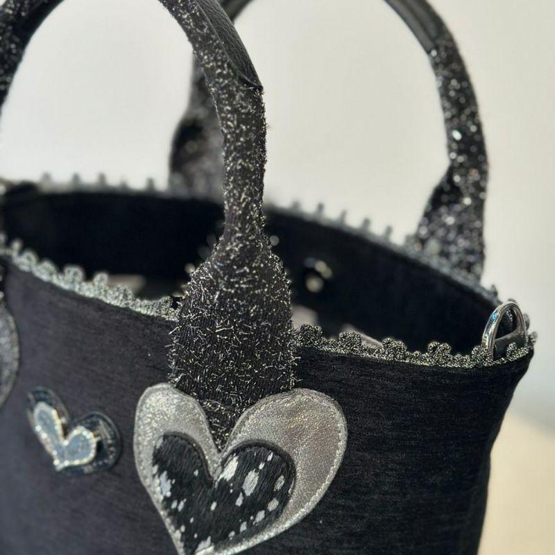 Think Bee！シンクビー グリッターブラック ミニトートバッグ | Think Bee! | 03