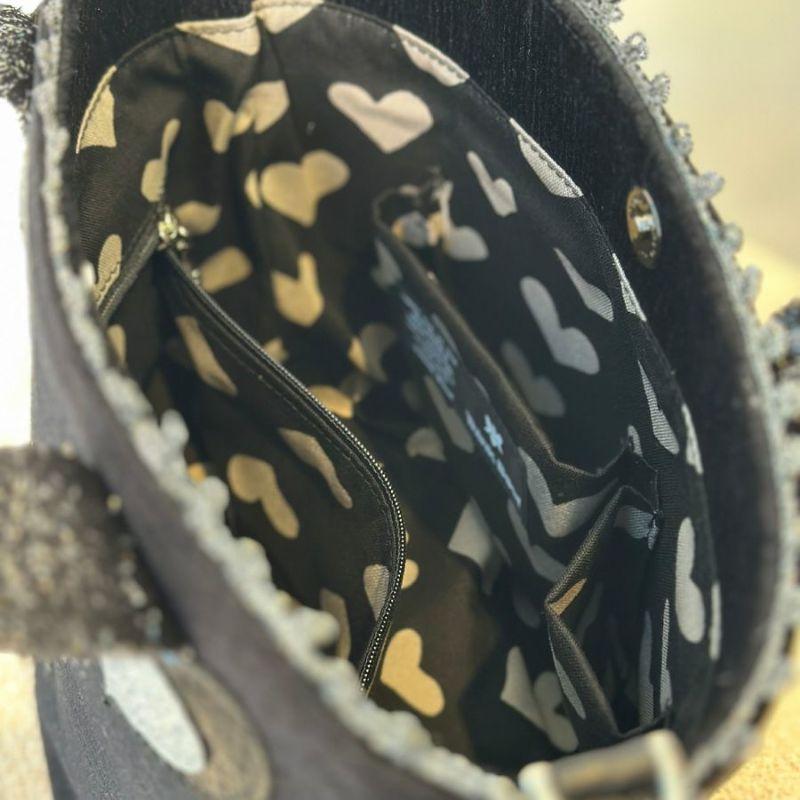 Think Bee！シンクビー グリッターブラック ミニトートバッグ | Think Bee! | 05