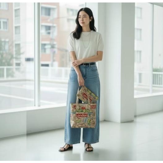 Think Bee！シンクビー ロンドンマップ トートバッグ＆ポーチ | Think Bee!