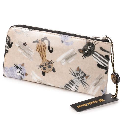 新品未使用 シンクビー！ビーフレンズ L型長財布 ストレイキャッツ 猫 Think Bee! Bee！シンクビー ビーフレンズ L型長財布（ストレイ