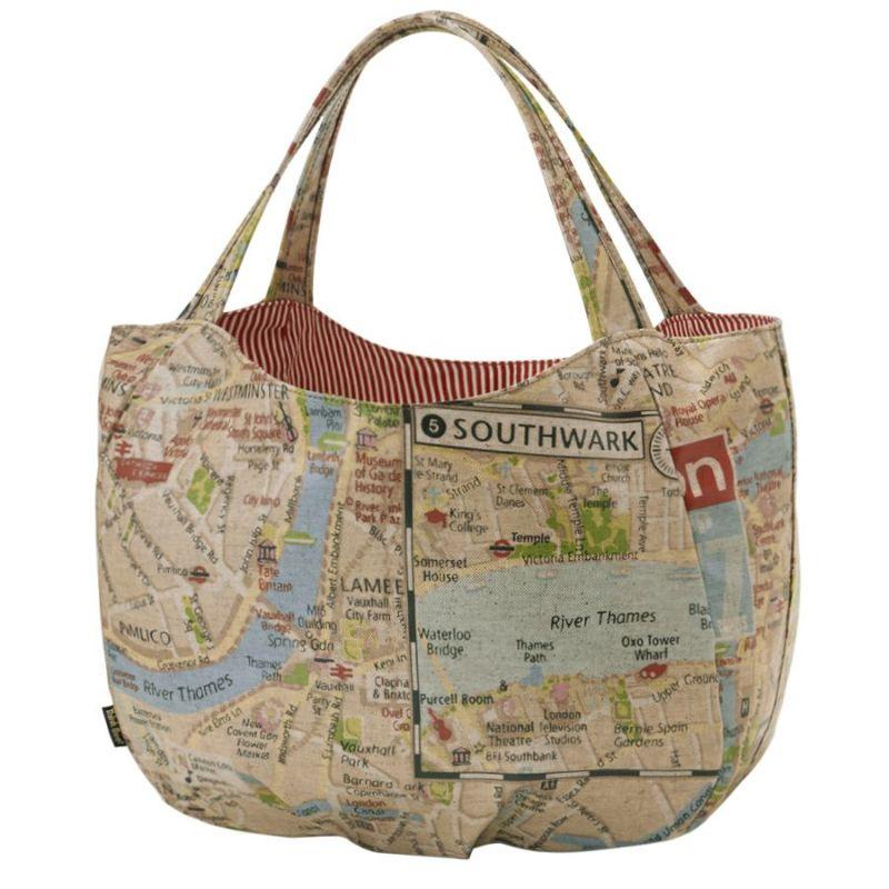 Think Bee!（シンクビー） ロンドンマップバッグ : インテリア雑貨