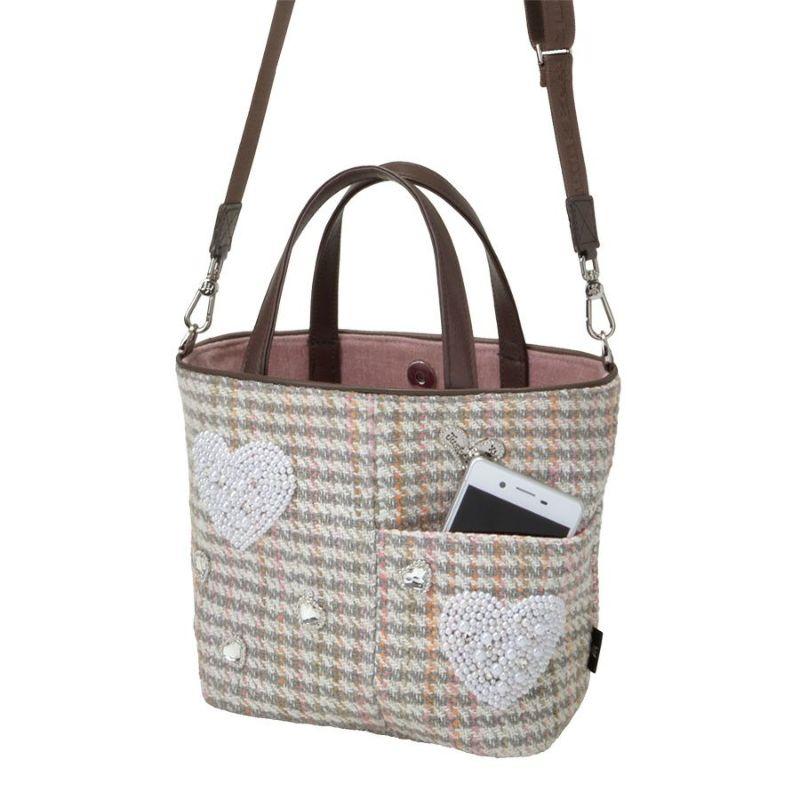 Think Bee！シンクビー ホワイトハートブルースミニトートバッグ | Think Bee! | 05