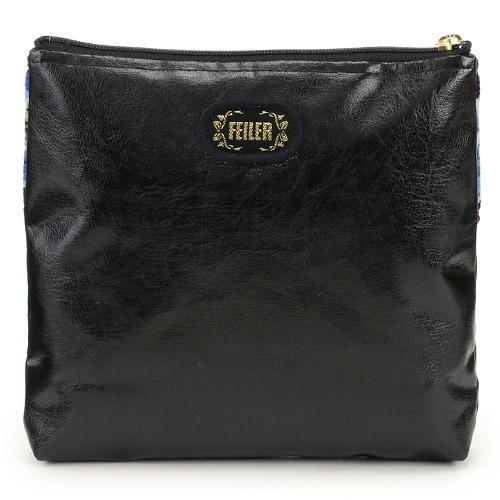 feiler（フェイラー） ハンカチ＆ポーチセット ブラック 全国送料600円