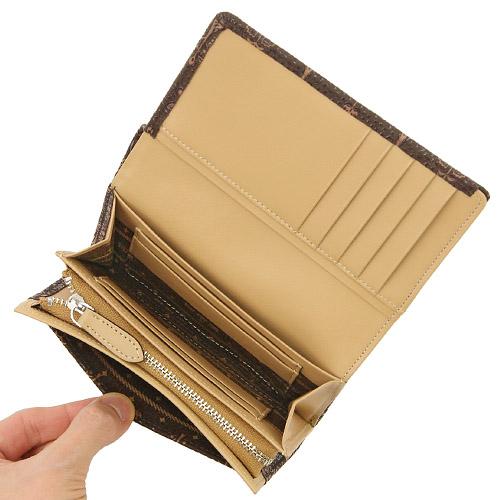 印傳屋 印伝 二つ折り財布 フォルキィ 9122 | フォルキィ | 02