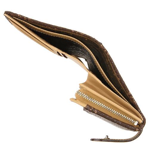 印傳屋 印伝 二つ折り財布 フォルキィ 9122 | フォルキィ | 04