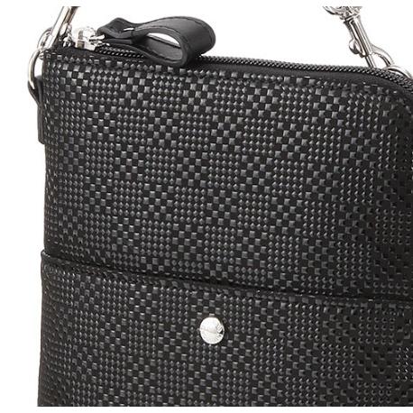 印傳屋（INDEN-YA） 印伝 6036 縦型ショルダーバッグ 黒／黒 変わり