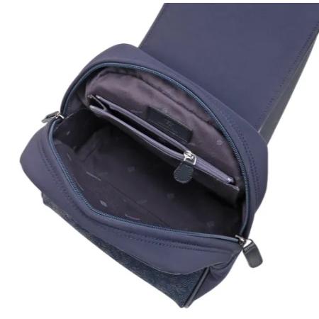 印傳屋（INDEN-YA） 印伝 6026 リュックC 紺／黒 ぶどう : インテリア