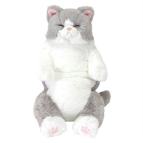 Sunlemon（サンレモン） ぬいぐるみ ひざねこすやすや（グレー