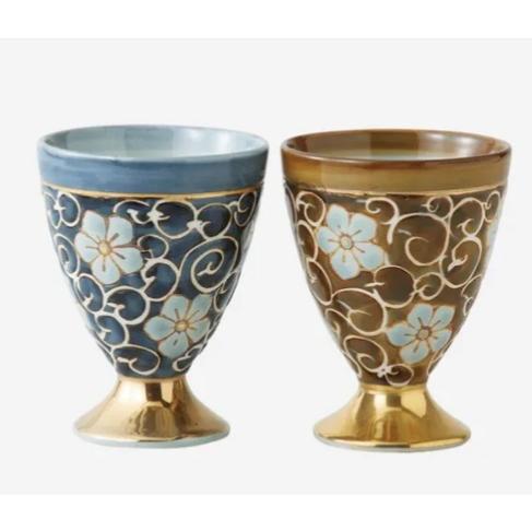 唐草桔梗 ゴブレットペア | 