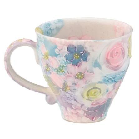 工房ゆずりは 彩ばら花紋マグカップ 楽天市場】マグカップ