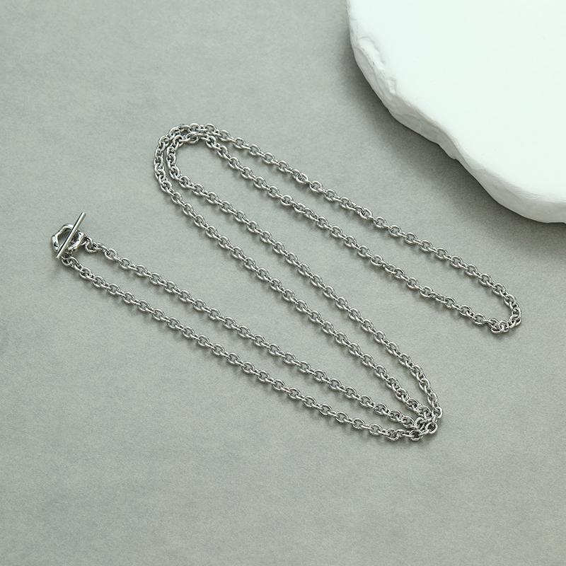 LEMOMO ロングネックレス 3way 金属アレルギー シルバー レディース アレルギー対応 ニッケルフリー ロジウムコーティング おしゃれ プレゼント |  | 02