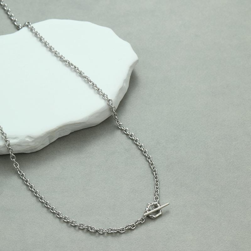 LEMOMO ロングネックレス 3way 金属アレルギー シルバー レディース アレルギー対応 ニッケルフリー ロジウムコーティング おしゃれ プレゼント |  | 03