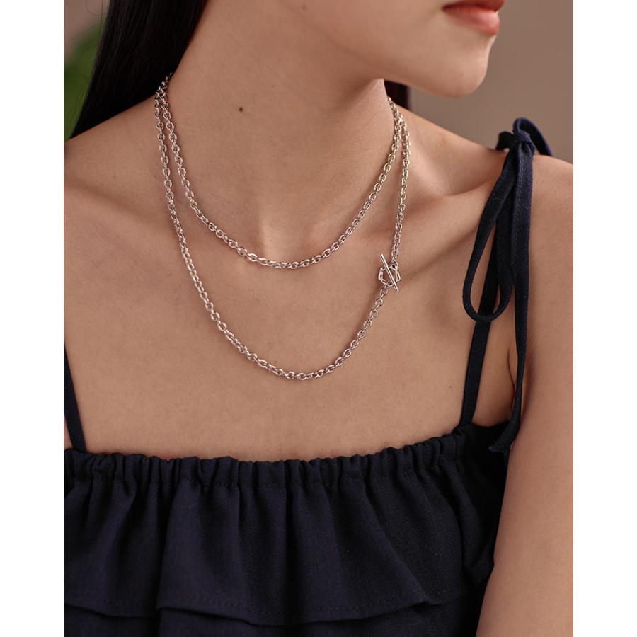 LEMOMO ロングネックレス 3way 金属アレルギー シルバー レディース アレルギー対応 ニッケルフリー ロジウムコーティング おしゃれ プレゼント |  | 10