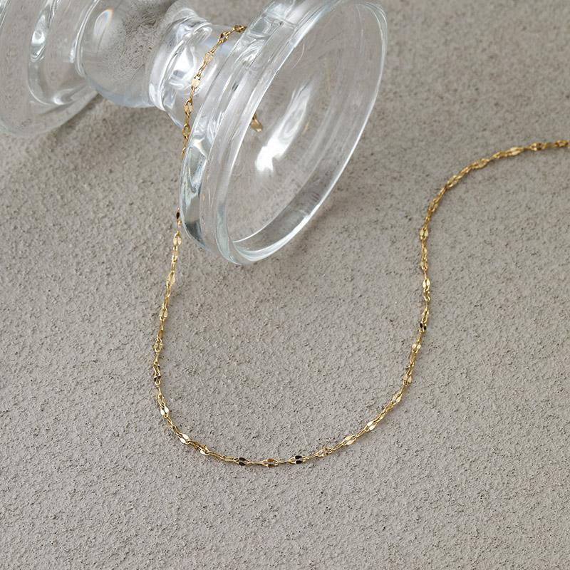 LEMOMO ネックレス レディース 金属アレルギー対応 ペタルチェーン シンプルデザイン ゴールド シルバー ニッケルフリー 重ね 韓国 おしゃれ |  | 03