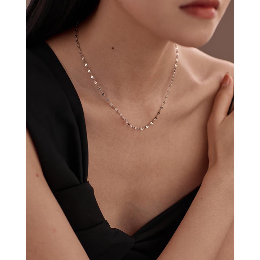 LEMOMO ネックレス レディース 金属アレルギー対応 ペタルチェーン シンプルデザイン ゴールド シルバー ニッケルフリー 重ね 韓国 おしゃれ |  | 07