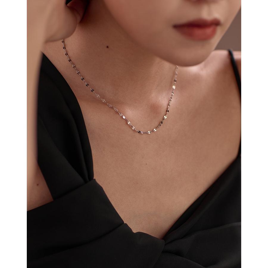 LEMOMO ネックレス レディース 金属アレルギー対応 ペタルチェーン シンプルデザイン ゴールド シルバー ニッケルフリー 重ね 韓国 おしゃれ |  | 08