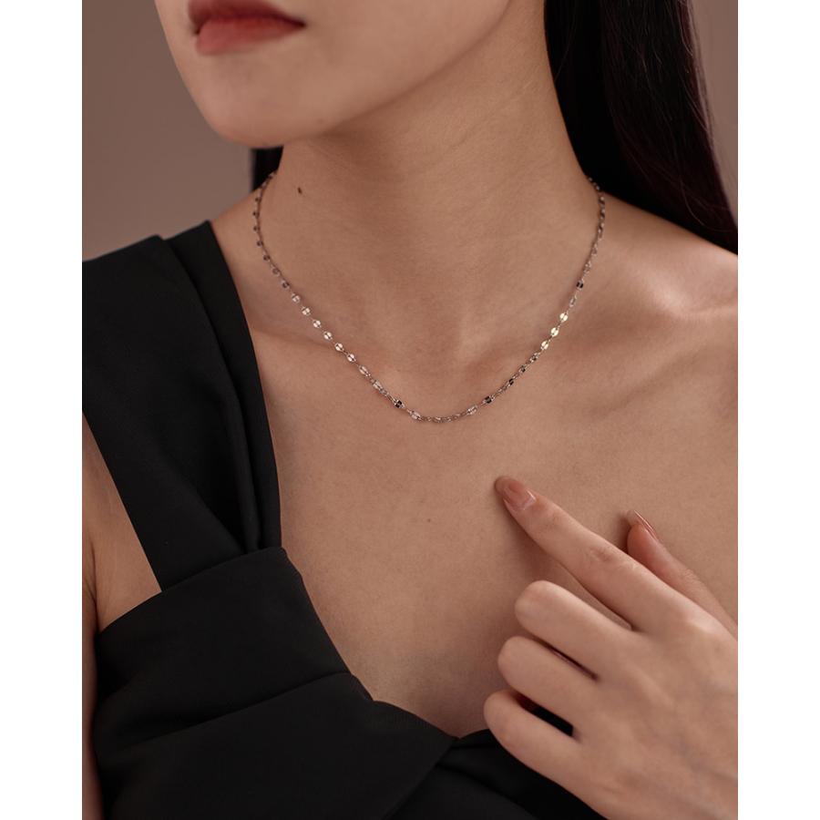 LEMOMO ネックレス レディース 金属アレルギー対応 ペタルチェーン シンプルデザイン ゴールド シルバー ニッケルフリー 重ね 韓国 おしゃれ |  | 09