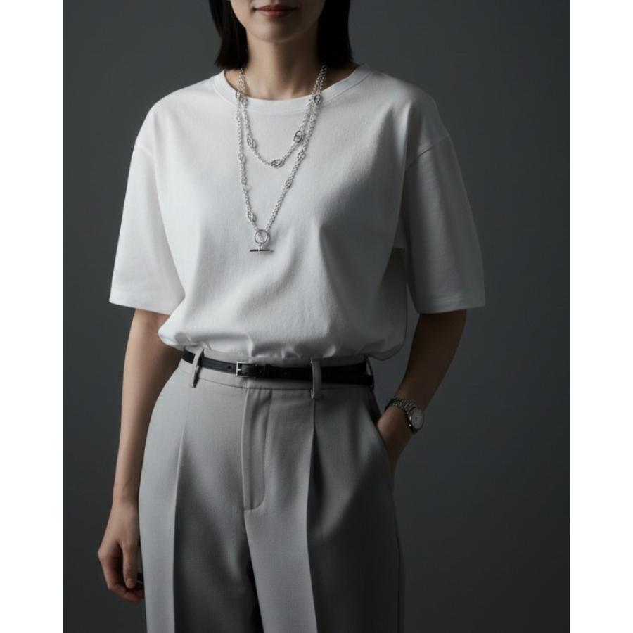 LEMOMO ネックレス ロング チェーン レディース 高見え 金属アレルギー ニッケルフリー おしゃれ レディース インスタ 韓国 人気 トレンド 大人の画像
