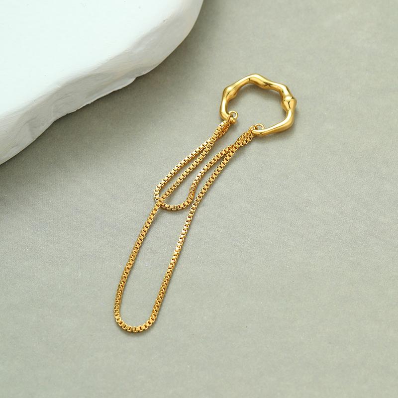 LEMOMO 【片耳用】イヤーカフ イヤーカフス イヤカフ イヤリング 金属アレルギー対応 18K 大人 かわいい ジュエリー ゴールド シルバー 韓国 人気 トレンド |  | 02
