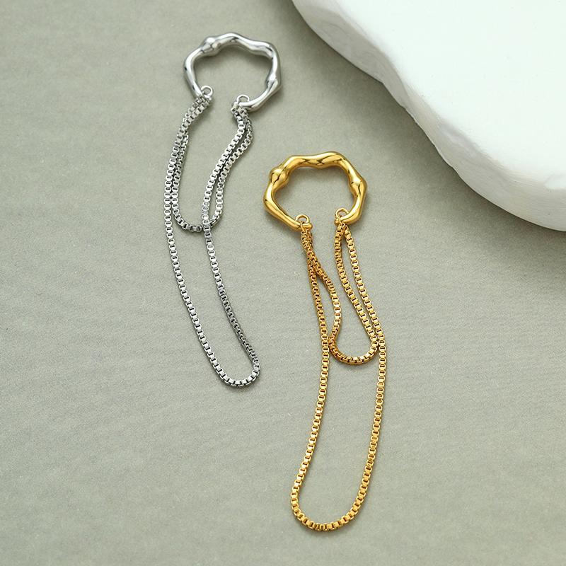 LEMOMO 【片耳用】イヤーカフ イヤーカフス イヤカフ イヤリング 金属アレルギー対応 18K 大人 かわいい ジュエリー ゴールド シルバー 韓国 人気 トレンド |  | 04