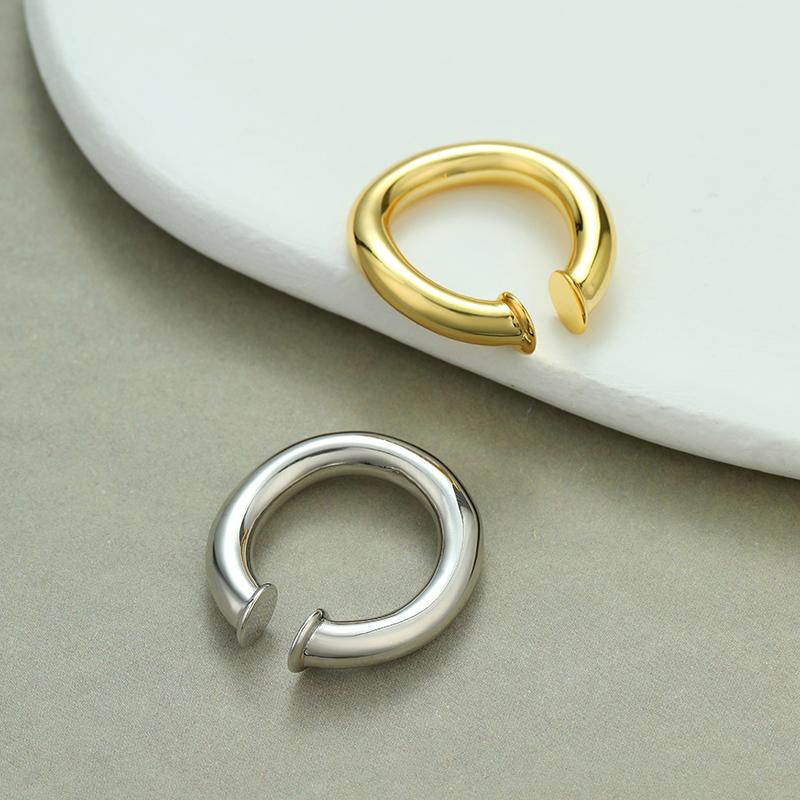 LEMOMO 【片耳用】 イヤーカフ イヤーカフス イヤカフ イヤリング 金属アレルギー対応 18K 大人 かわいい ジュエリー ゴールド シルバー  韓国 |  | 04