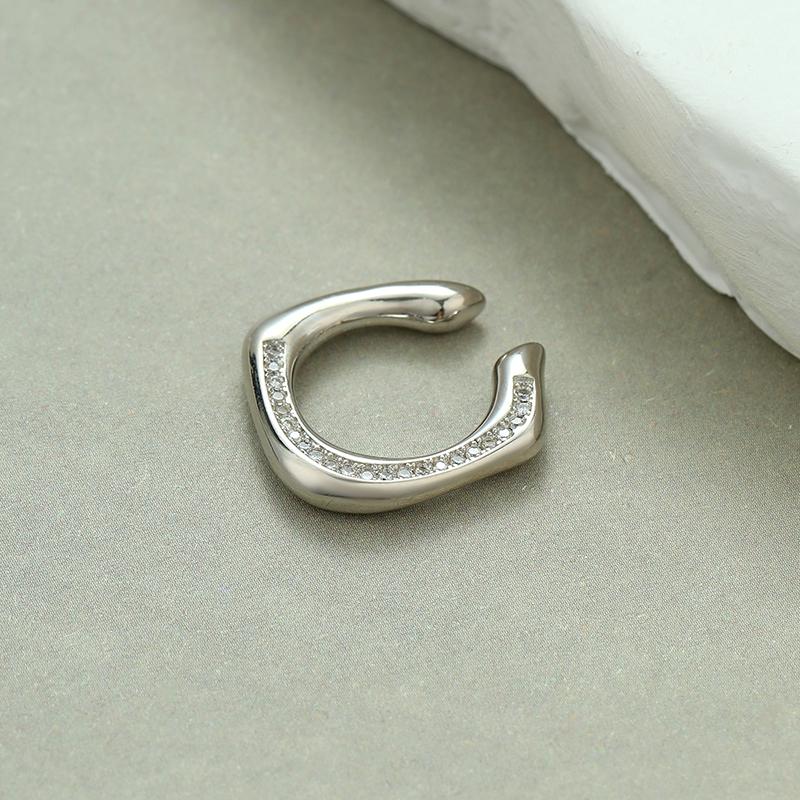 LEMOMO 【片耳用】イヤーカフ イヤーカフス イヤカフ イヤリング 金属アレルギー対応 18K 大人 かわいい ジュエリー ゴールド シルバー  韓国 |  | 01